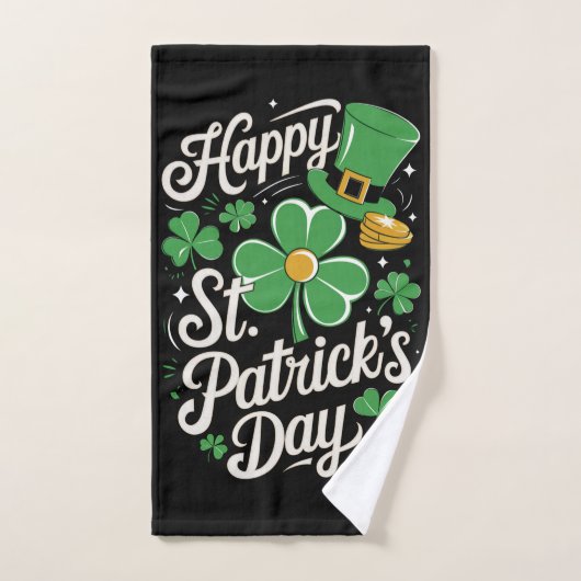 Joyeuse Saint-Patrick Patrimoine Irlandais St Patt (Serviette à main)