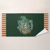 Joyeuse Saint-Patrick vintage (Serviette de bain)