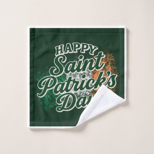 Joyeuse Saint Patrick vintage (Gant de toilette)