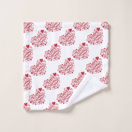 Joyeuse Saint-Valentin (Gant de toilette)