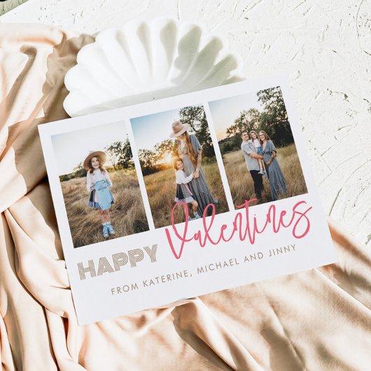 Joyeuse Saint-Valentin 3 Photo Collage Carte de Fa