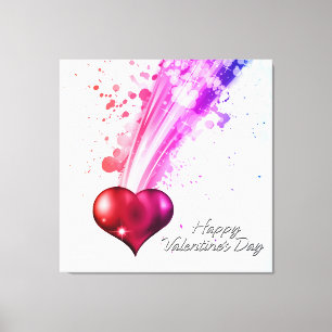 Joyeuse Saint-Valentin 6 Toile enveloppée