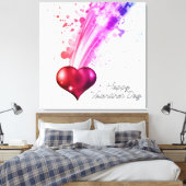 Joyeuse Saint-Valentin 6 Toile enveloppée (Insitu(Chambre))