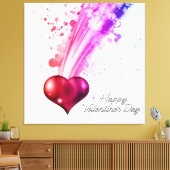 Joyeuse Saint-Valentin 6 Toile enveloppée (Insitu(Salon))
