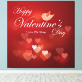 Joyeuse Saint-Valentin 6 Toile enveloppée (Insitu (Plancher de Bois))