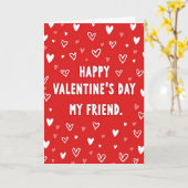 Joyeuse Saint-Valentin Ami Carte de Coeurs (Fleur jaune)