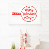 Joyeuse Saint-Valentin Amour Bannière vinyle 4x6 (Insitu)