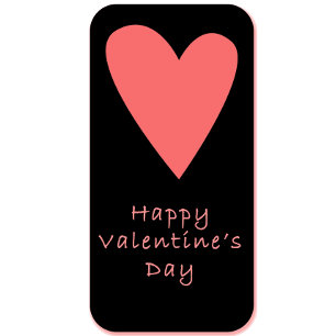 Joyeuse Saint-Valentin Autocollant   Cœur Rose Amo