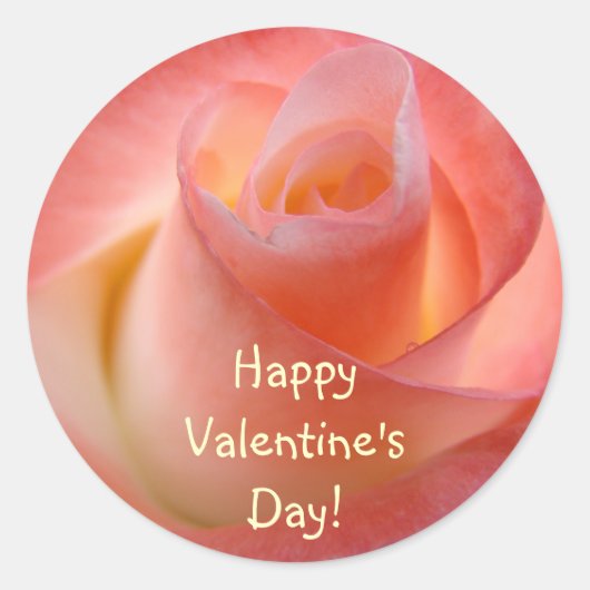 Joyeuse Saint-Valentin ! autocollants Rose Fleur R (Devant)