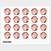 Joyeuse Saint-Valentin ! autocollants Rose Fleur R (Feuille)