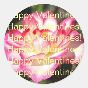 Joyeuse Saint-Valentin ! autocollants Rose Fleur R
