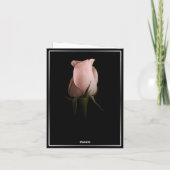 Joyeuse Saint-Valentin avec carte de rose rose (Dos)