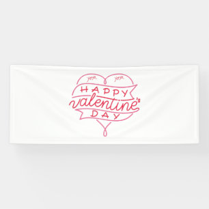 Joyeuse Saint-Valentin Bannière en vinyle 2,5x6