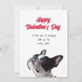 Joyeuse Saint-Valentin Carte Boston Terrier (Devant)