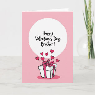Joyeuse Saint-Valentin Carte Cadeau pour Frère