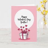 Joyeuse Saint-Valentin Carte Cadeau pour Frère (Fleur jaune)