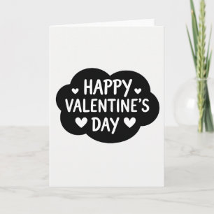Joyeuse Saint-Valentin Carte de coeurs en nuage