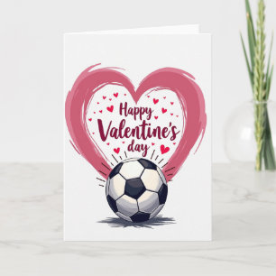 Joyeuse Saint-Valentin Carte de Football