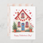 Joyeuse Saint-Valentin ! Carte de la Saint-Valenti (Devant / Derrière)