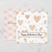 Joyeuse Saint-Valentin ! Carte de la Saint-Valenti (Devant / Derrière)
