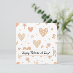 Joyeuse Saint-Valentin ! Carte de la Saint-Valenti