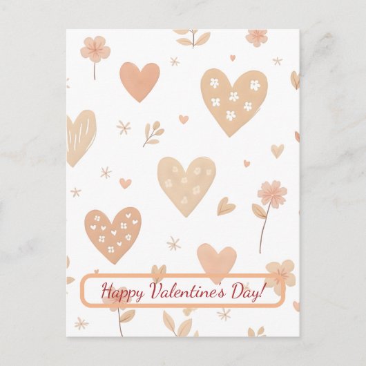 Joyeuse Saint-Valentin ! Carte de la Saint-Valenti (Devant)