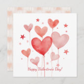 Joyeuse Saint-Valentin ! Carte de la Saint-Valenti (Devant / Derrière)