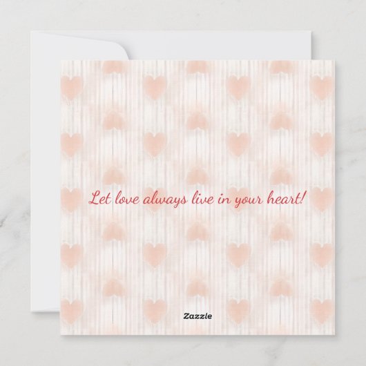 Joyeuse Saint-Valentin ! Carte de la Saint-Valenti (Dos)