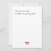 Joyeuse Saint-Valentin, Carte de Papa & Bébé,  (Dos)