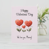 Joyeuse Saint-Valentin, carte de papa et bébé,  (Debout devant)