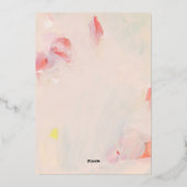 Joyeuse Saint-Valentin Carte de papier d'aluminium (Verso)