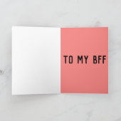 Joyeuse Saint-Valentin CARTE DE VOEUX D'AMITIÉ BBF (Intérieur)