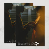 Joyeuse Saint-Valentin – Carte de vœux d'amour rom (Devant / Derrière)