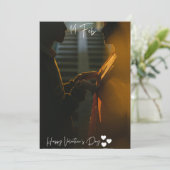 Joyeuse Saint-Valentin – Carte de vœux d'amour rom (Debout devant)