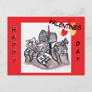 Joyeuse Saint-Valentin Carte de Vœux Dessin Animé