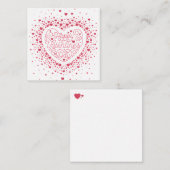 Joyeuse Saint-Valentin / Carte de vœux en papeteri (Devant / Derrière)