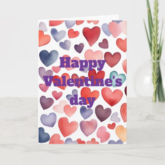 Joyeuse Saint-Valentin Carte de vœux pliée