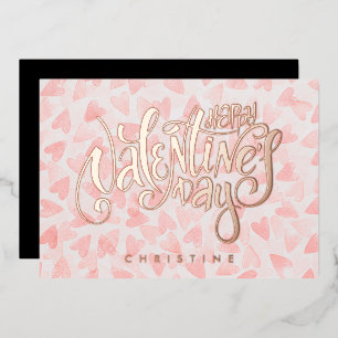 Joyeuse Saint-Valentin, carte personnalisée avec n