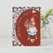 Joyeuse Saint Valentin - Carte Plat Gnomes Enchant (Debout devant)