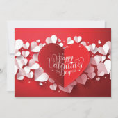 Joyeuse Saint-Valentin Carte Plate (Devant)