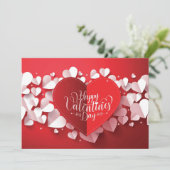 Joyeuse Saint-Valentin Carte Plate (Debout devant)