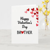 Joyeuse Saint-Valentin Carte pour Frère (Fleur jaune)