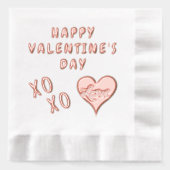 Joyeuse Saint-Valentin Cœur Bisou Câlin (Recto)