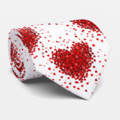 Joyeuse Saint-Valentin coeurs cravate homme col cr (Roulé)
