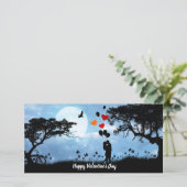 Joyeuse Saint-Valentin Couple carte plate (Debout devant)