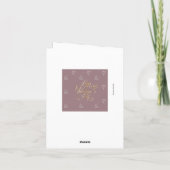 Joyeuse Saint-Valentin Élégante Carte de Vœux (Dos)