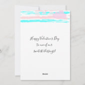 Joyeuse Saint-Valentin Élégante Carte de Vœux (Dos)