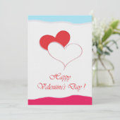 Joyeuse Saint-Valentin Élégante Carte de Vœux (Debout devant)