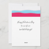 Joyeuse Saint-Valentin Élégante Carte de Vœux (Dos)