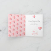 Joyeuse Saint-Valentin Élégante Carte de Vœux (Intérieur)